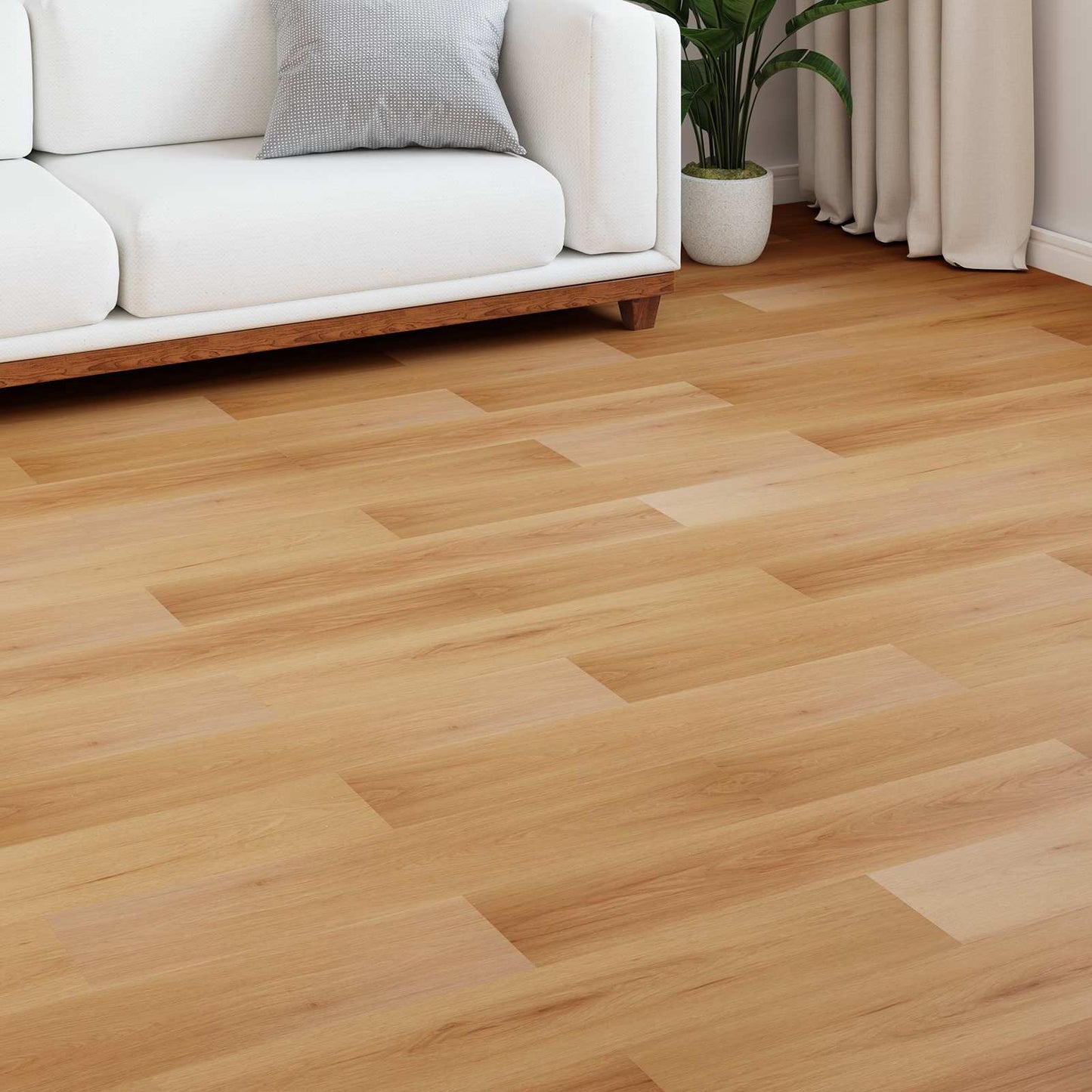 vidaXL Laminate Flooring 15 pcs Natural Bamboo 101 x 20 x 0.8 cm