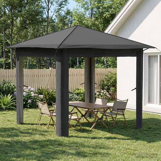 vidaXL Gazebo without Sidewall 2.6 x 2.6 m Light Grey and Anthracite