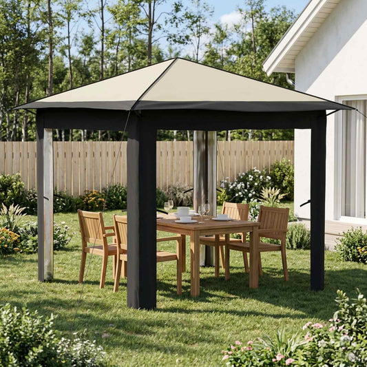 vidaXL Gazebo without Sidewall 2.6 x 2.6 m Cream and Anthracite