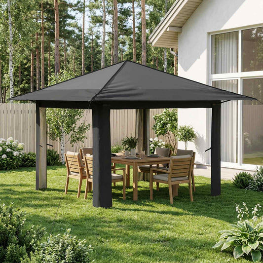 vidaXL Gazebo without Sidewall Light Grey and Anthracite