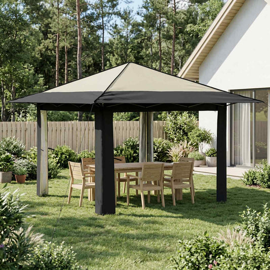 vidaXL Gazebo without Sidewall Cream and Anthracite