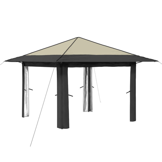 vidaXL Gazebo without Sidewall Cream and Anthracite