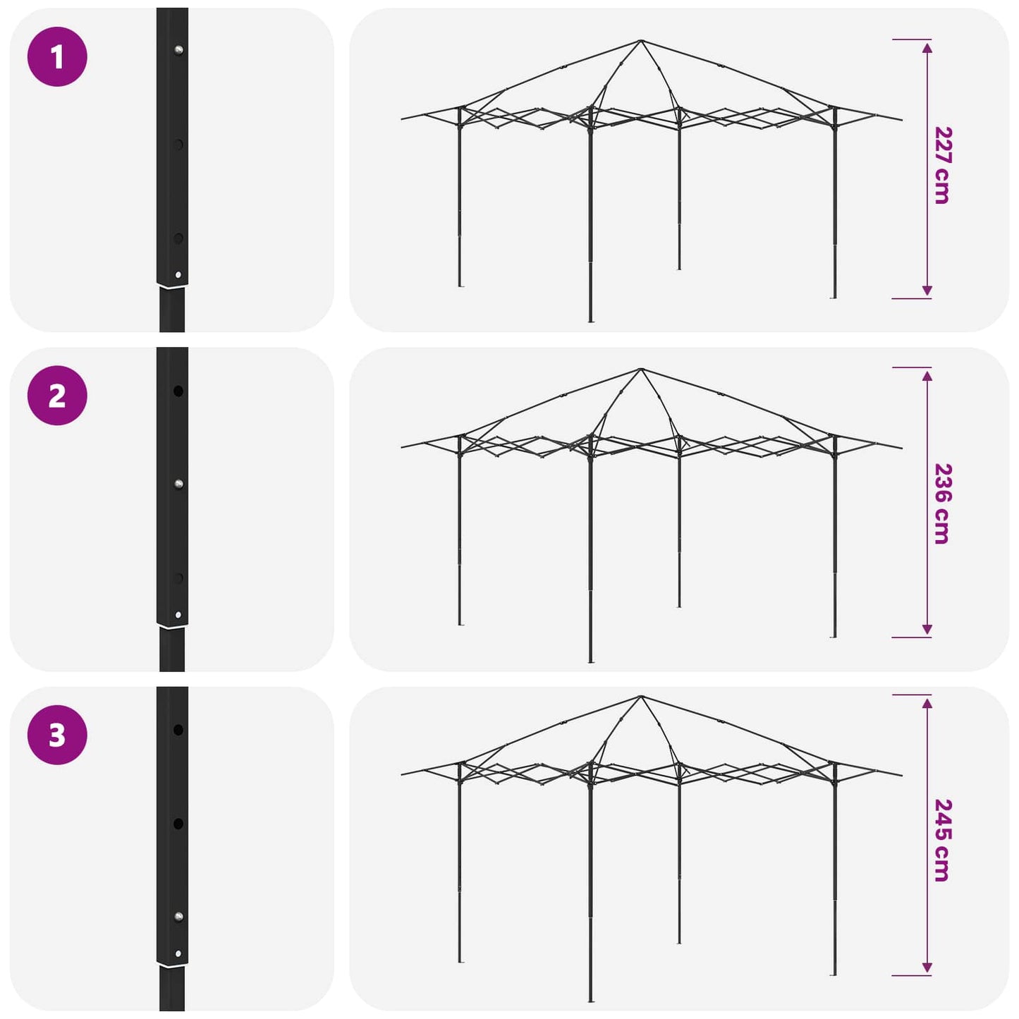 vidaXL Gazebo with 4 Sidewalls 3.3 x 3.3 m Cream and Brown