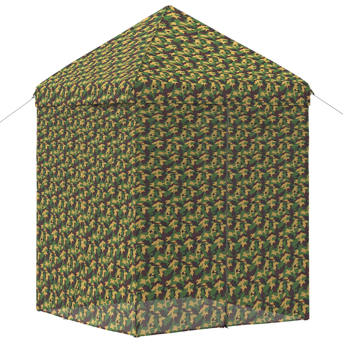 vidaXL Canopy Tent with 4 Sidewalls 3 x 3 m Army Camouflage
