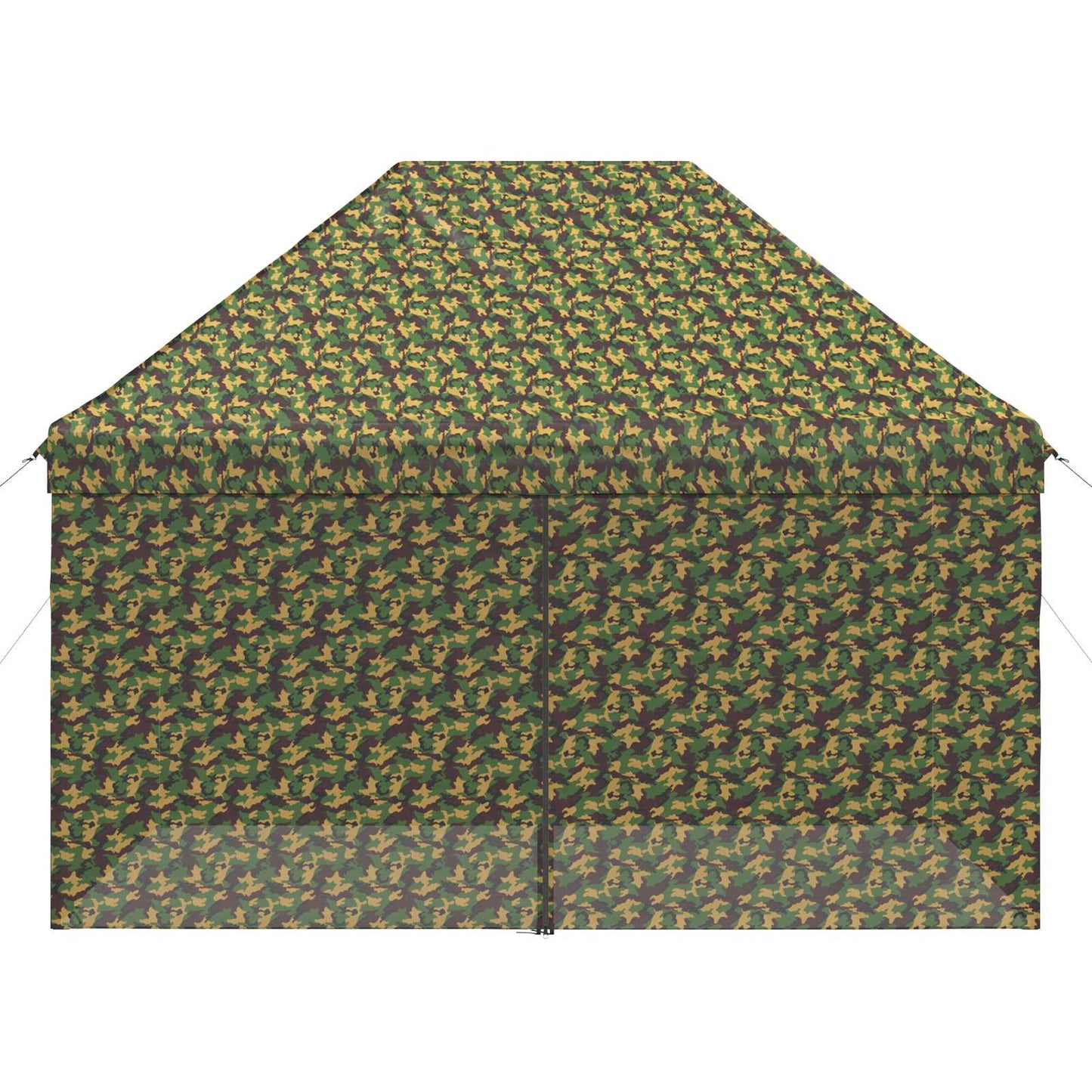 vidaXL Canopy Tent with 4 Sidewalls 2.95 x 4.1 m Army Camouflage