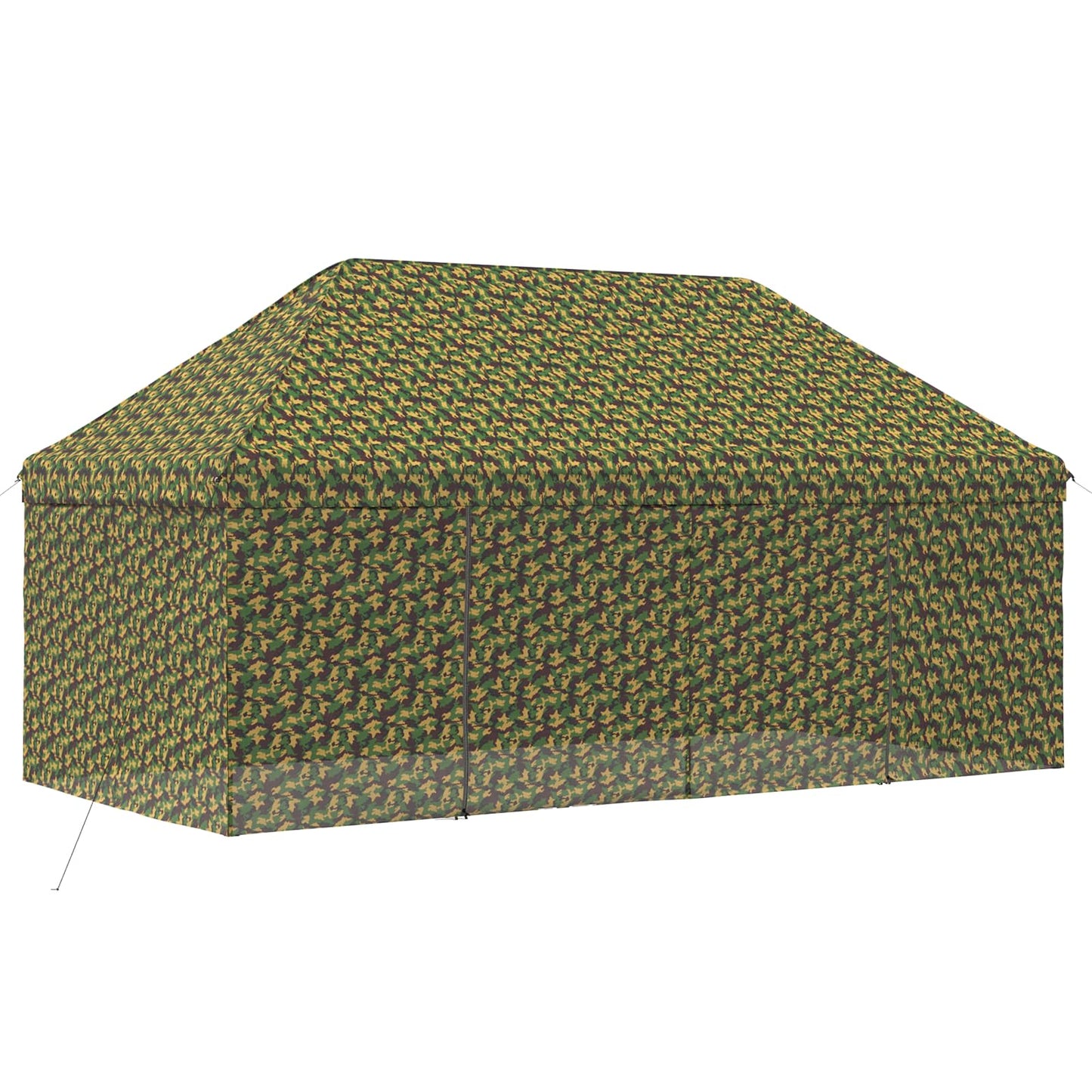 vidaXL Canopy Tent with 4 Sidewalls 2.9 x 5.8 m Army Camouflage