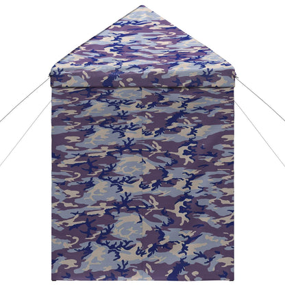 vidaXL Pop-up Gazebo with 4 Sidewalls 3 x 3 m Blue Camouflage
