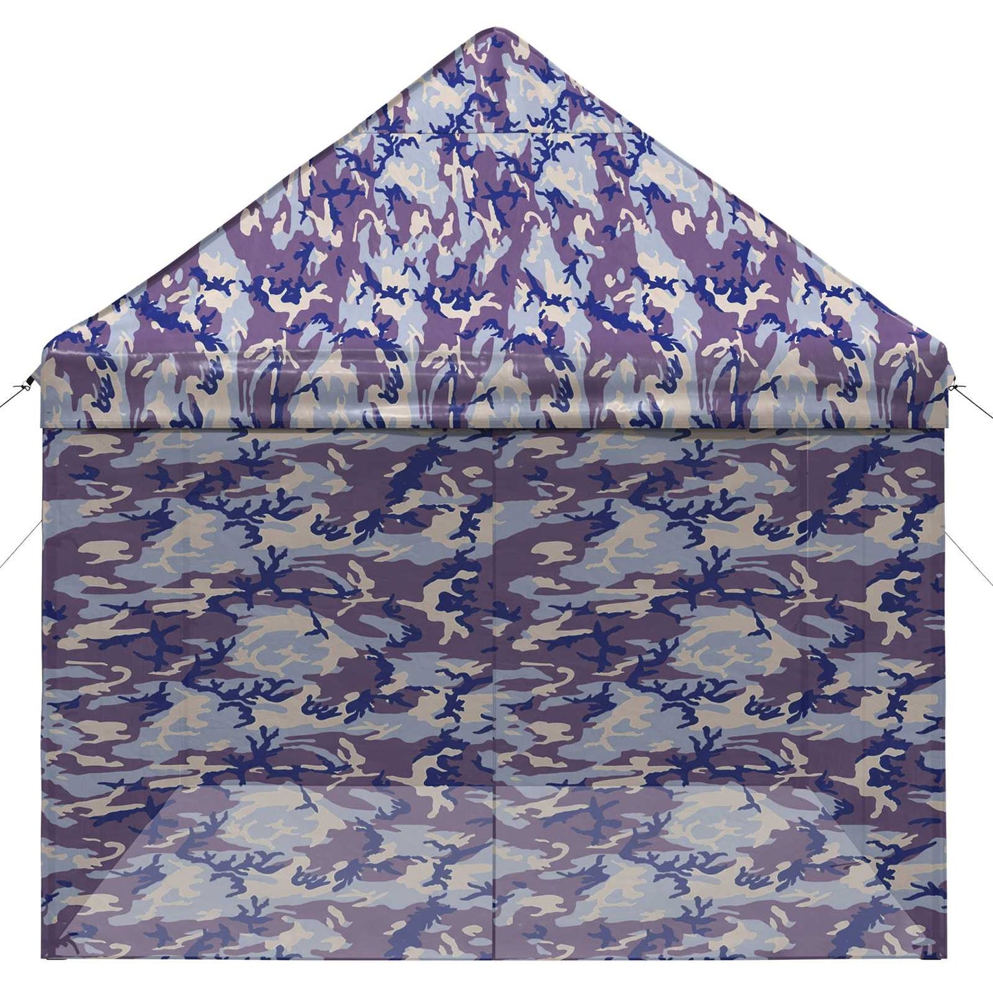 vidaXL Pop-up Gazebo with 4 Sidewalls 2.9 x 4.3 m Blue Camouflage
