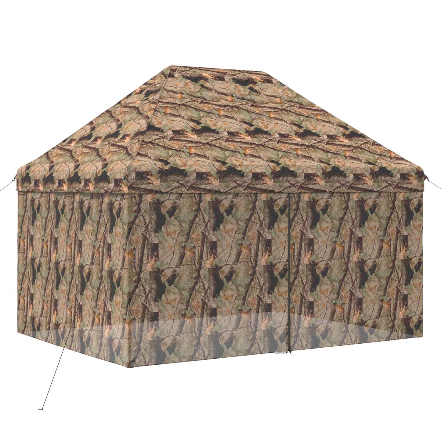 vidaXL Pop-up Gazebo with 4 Sidewalls 3 x 4 m Forest Camouflage