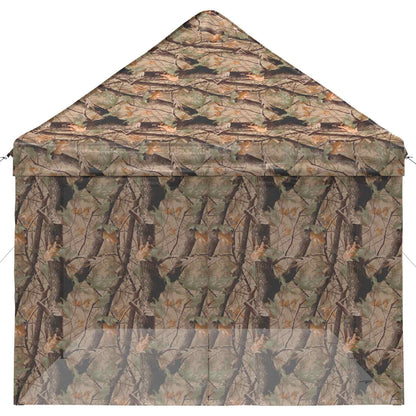 vidaXL Pop-up Gazebo with 4 Sidewalls 3 x 6 m Forest Camouflage