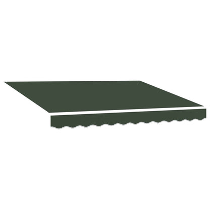 vidaXL Awning Replacement Fabric Dark Green 3.5 x 2 m Polyester