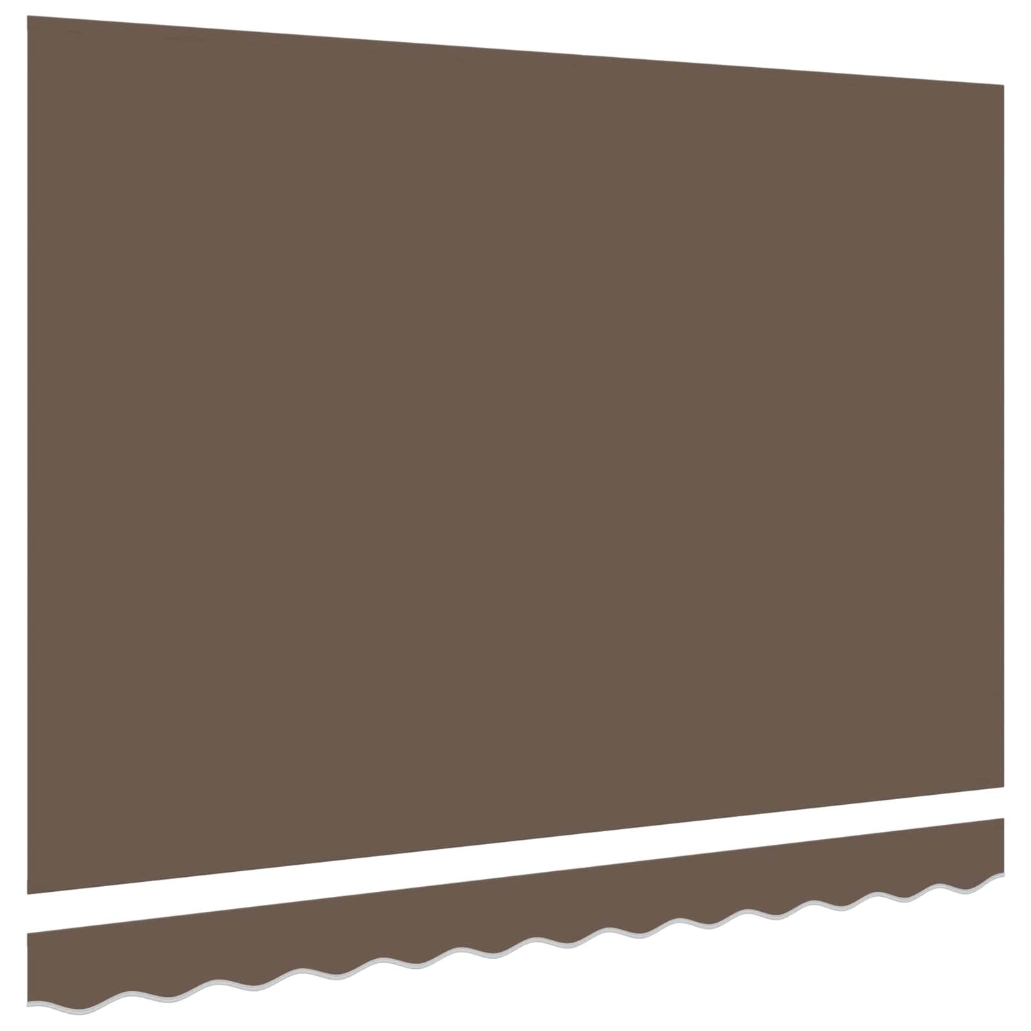 vidaXL Awning Replacement Fabric Taupe 3.5 x 2 m Polyester