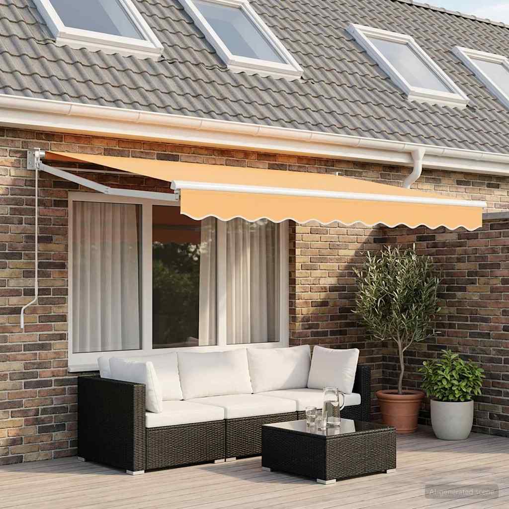vidaXL Awning Replacement Fabric Sand 4 x 2 m Polyester