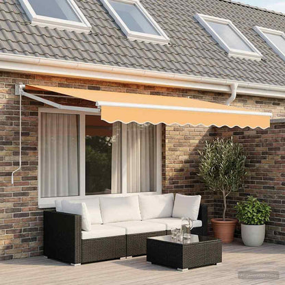 vidaXL Awning Replacement Fabric Sand 4 x 2 m Polyester