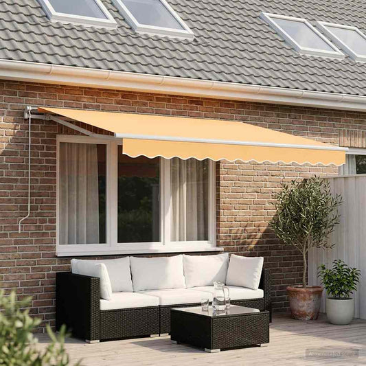 vidaXL Awning Replacement Fabric Sand 3 x 2.5 m Polyester