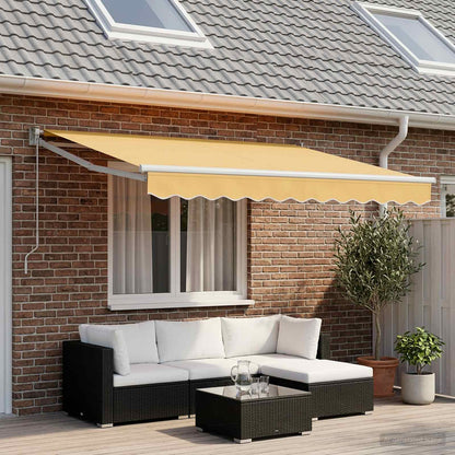 vidaXL Awning Replacement Fabric Sand 329 x 245 cm Polyester