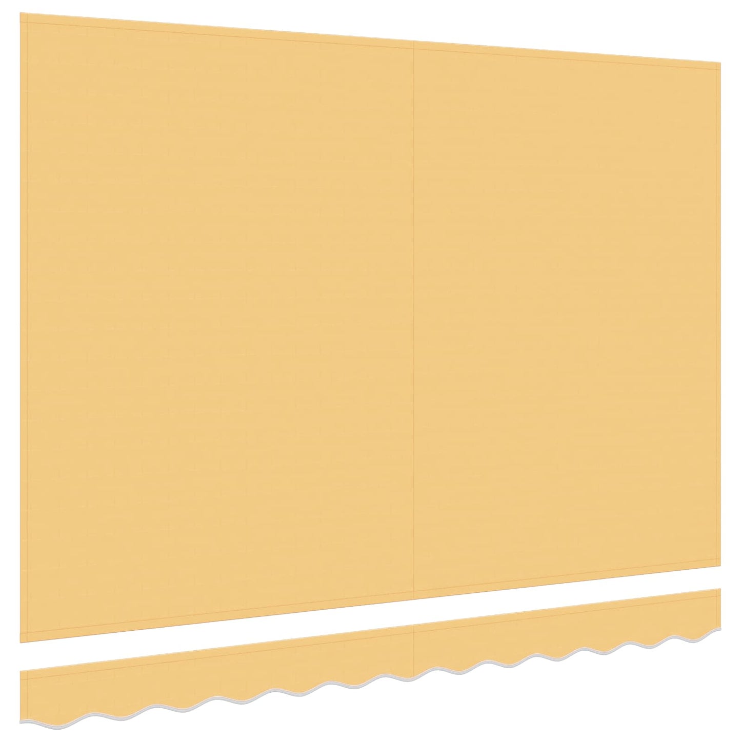 vidaXL Awning Replacement Fabric Sand 381 x 295 cm Polyester