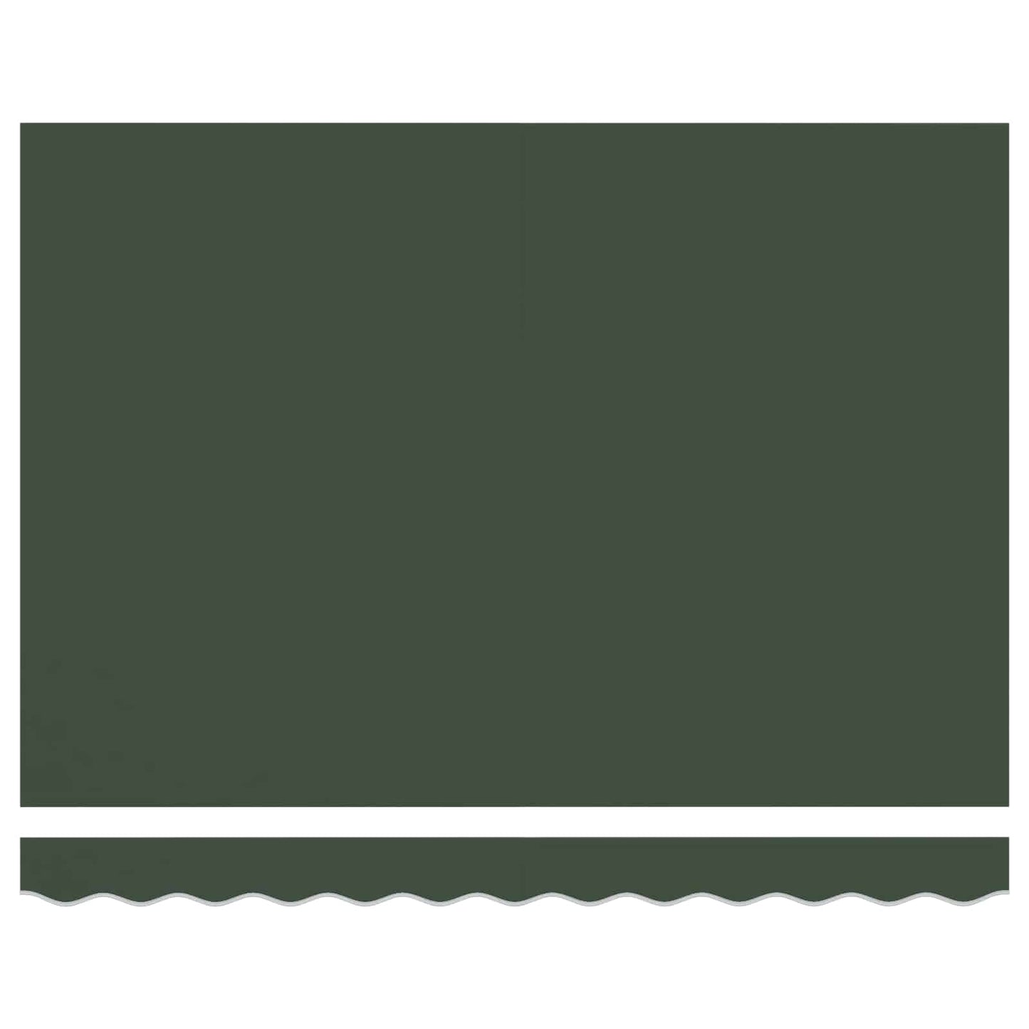 vidaXL Awning Replacement Fabric Dark Green 5 x 3 m Polyester