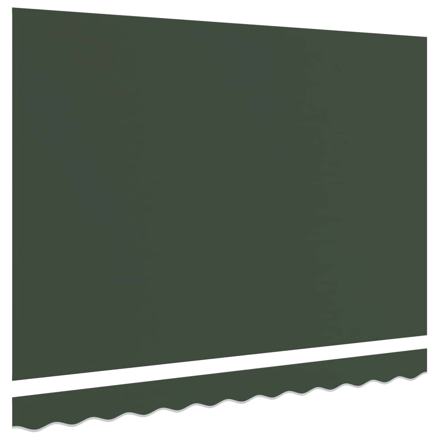 vidaXL Awning Replacement Fabric Dark Green 5 x 3.5 m Polyester