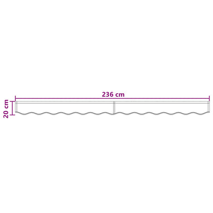 vidaXL Awning Valance Replacement Polyester