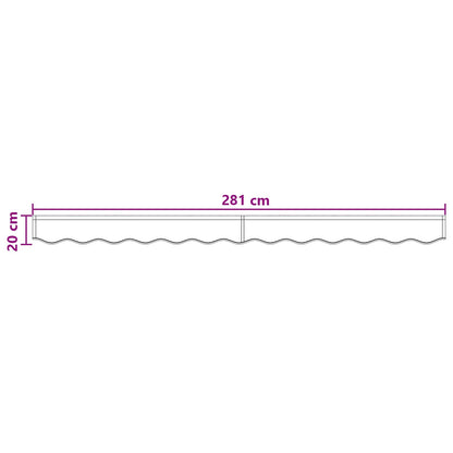vidaXL Awning Valance Replacement Taupe 3 m Polyester