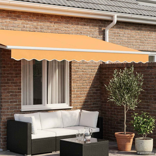 vidaXL Awning Valance Replacement Sand 3.5 m Polyester
