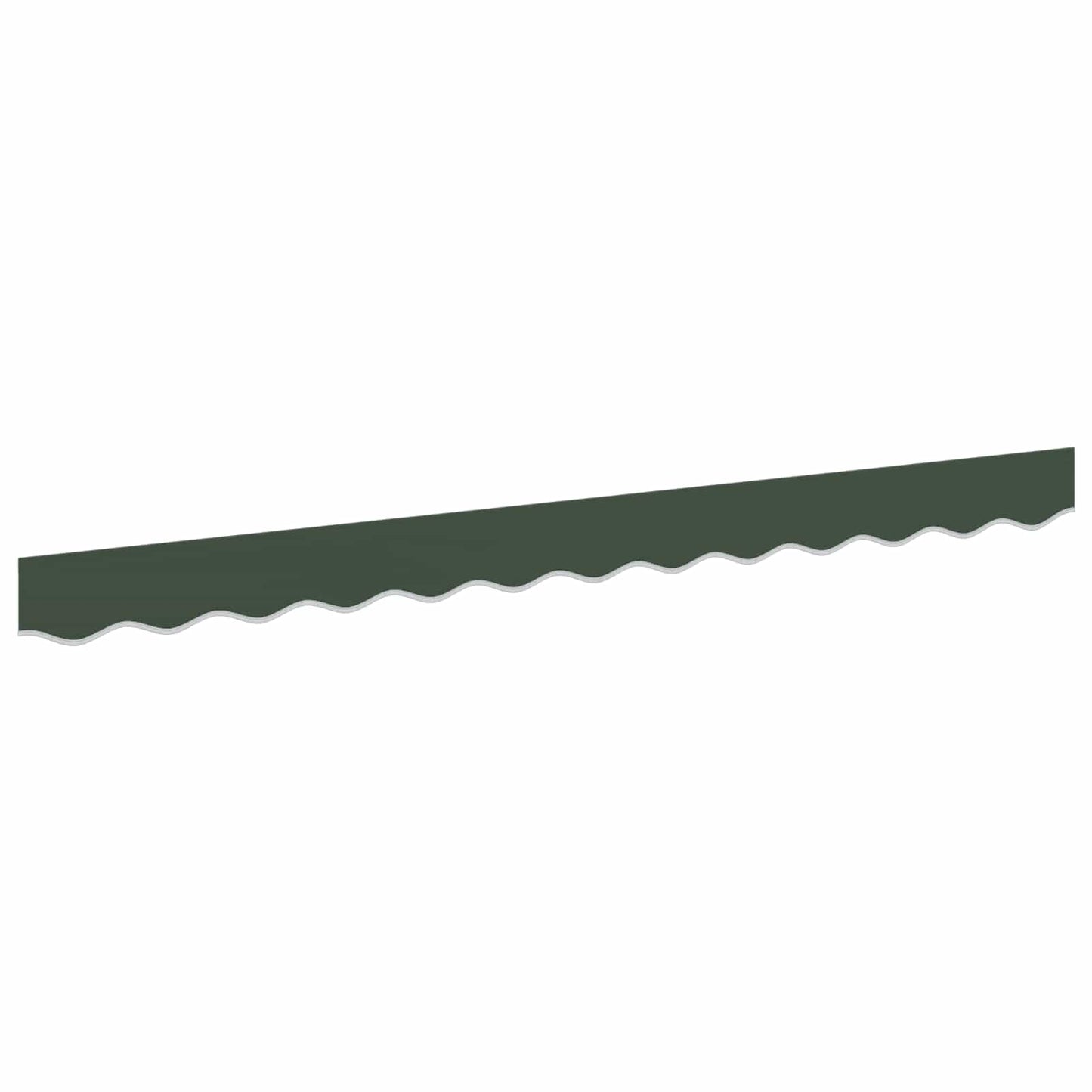 vidaXL Awning Valance Replacement Dark Green 4.5 m Polyester