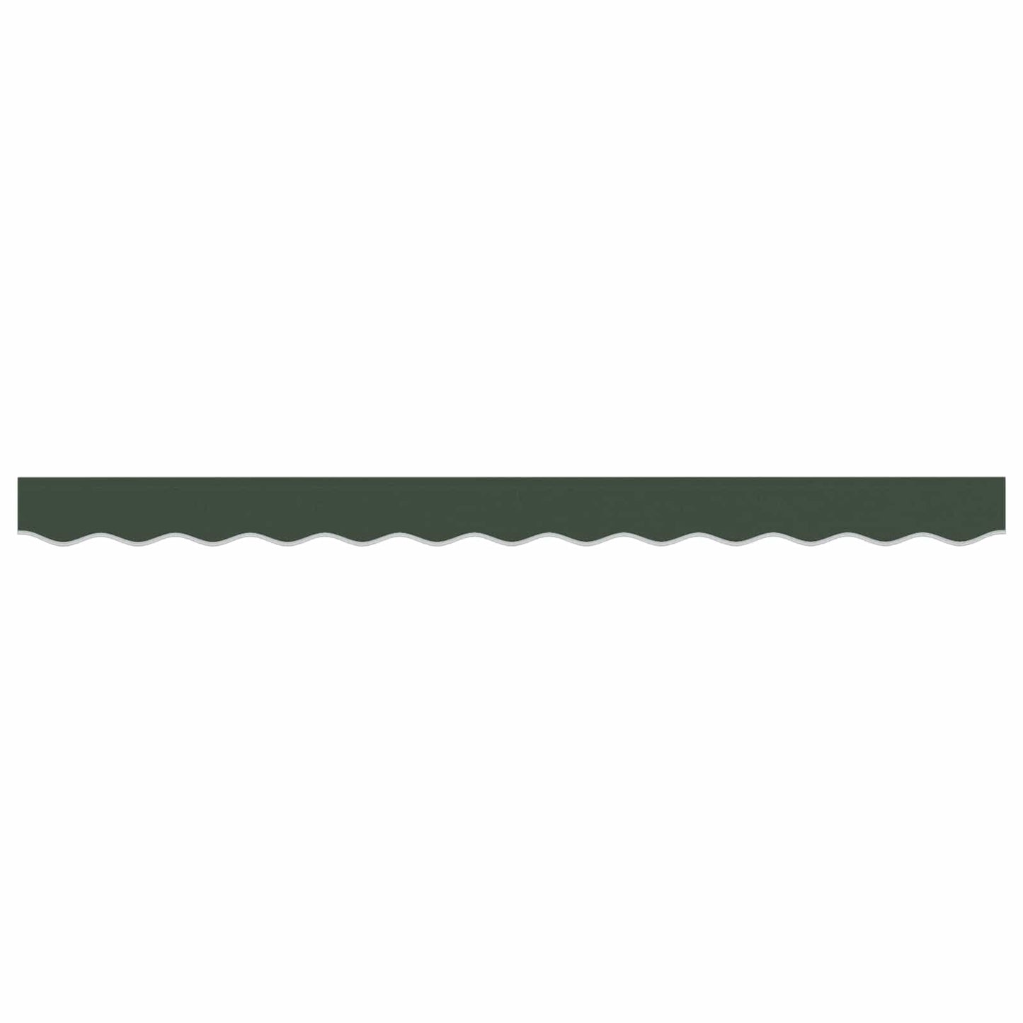 vidaXL Awning Valance Replacement Dark Green 4.5 m Polyester
