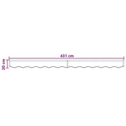 vidaXL Awning Valance Replacement Taupe 4.5 m Polyester