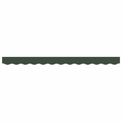 vidaXL Awning Valance Replacement Dark Green 6 m Polyester