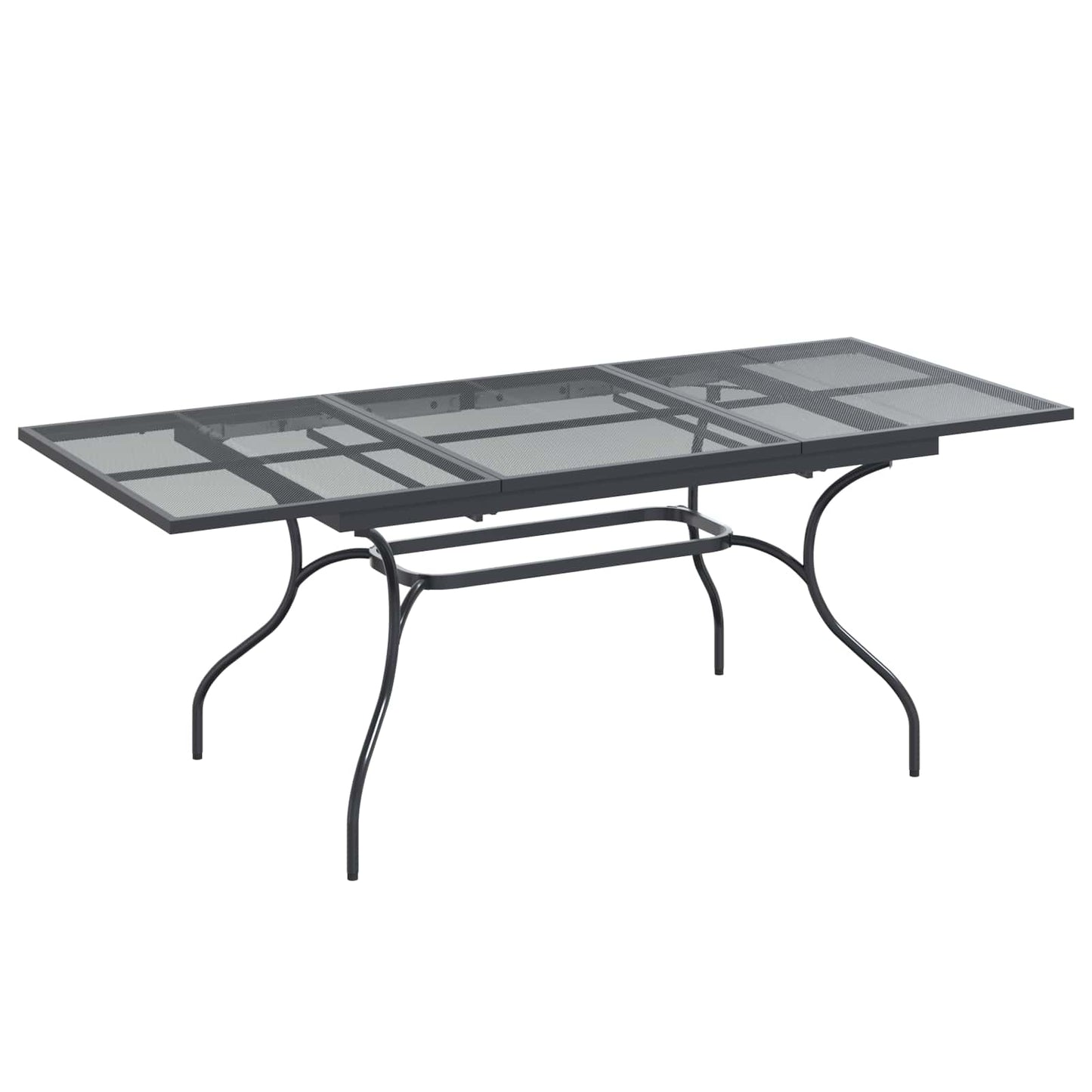 vidaXL Garden Dining Set 9 pcs Anthracite 212 x 90 x 76 cm