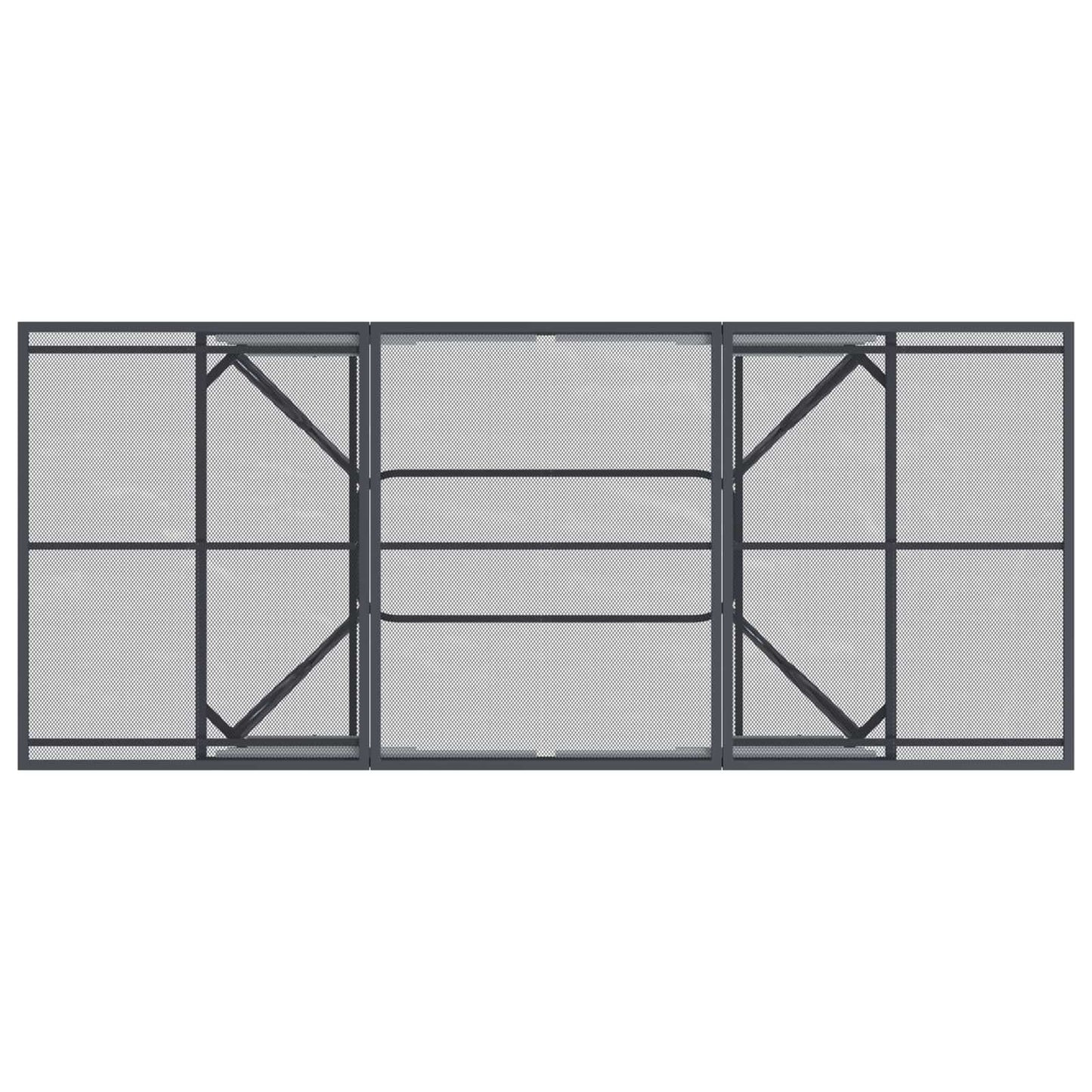 vidaXL Garden Dining Set 9 pcs Anthracite 212 x 90 x 76 cm