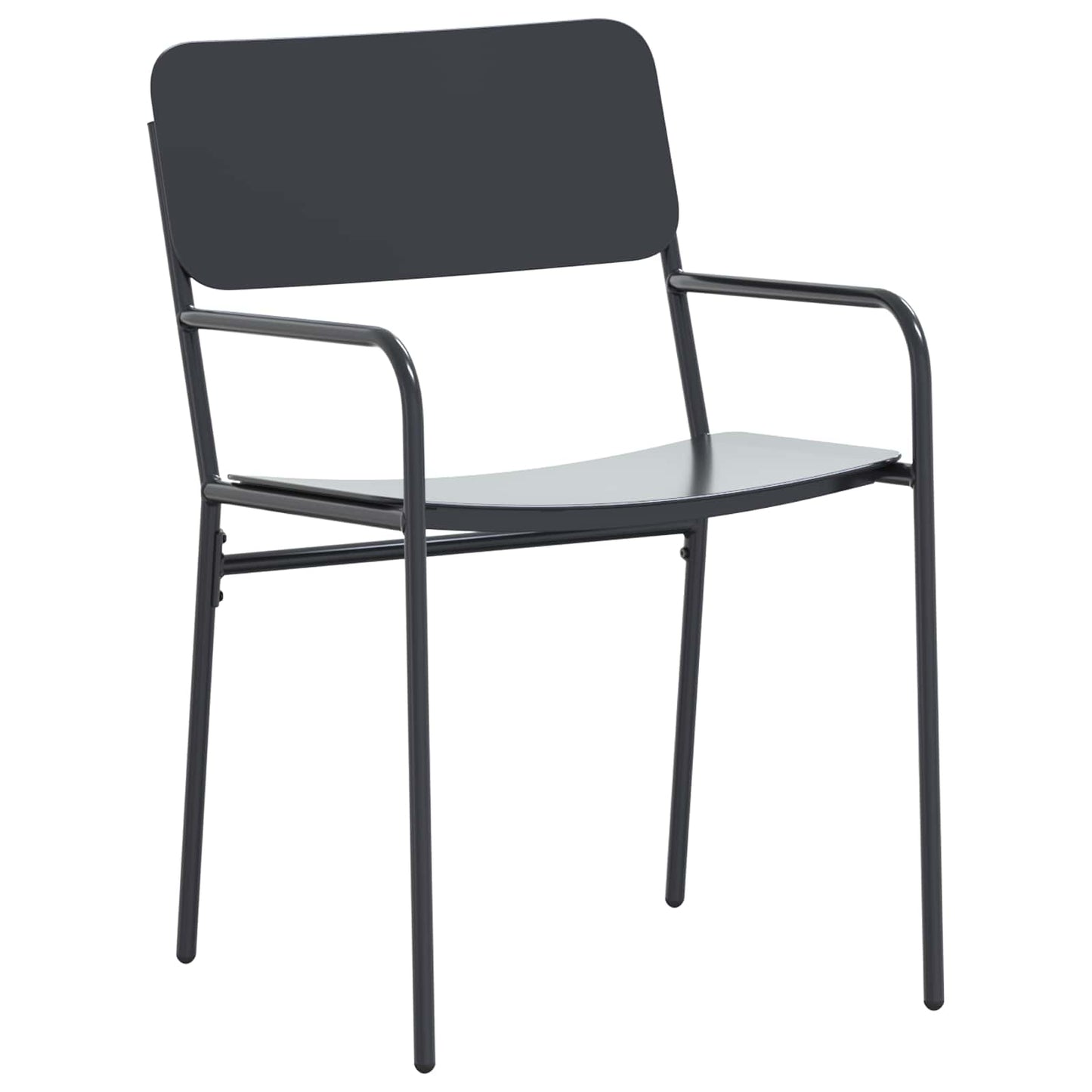 vidaXL Garden Dining Set 7 pcs Anthracite Steel