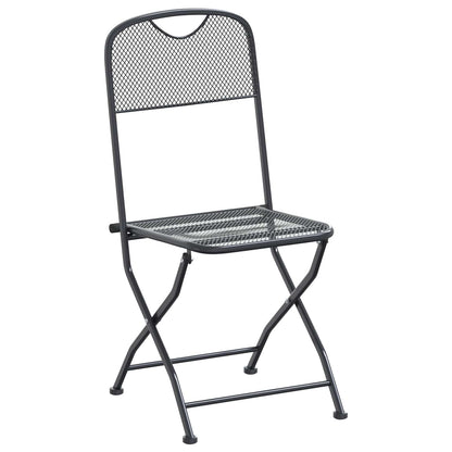 vidaXL Garden Dining Set 9 pcs Anthracite 212 x 90 x 76 cm