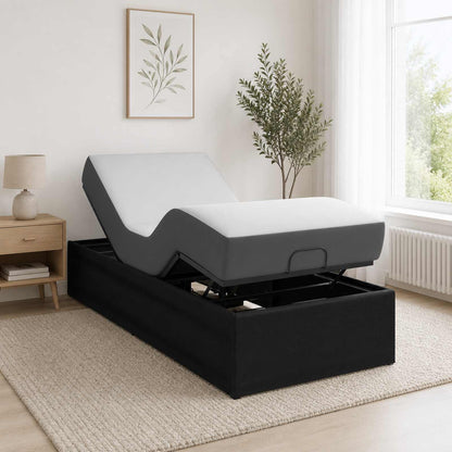 vidaXL Electric Adjustable Bed Frame Black 200 x 100 x 33.5 cm Steel