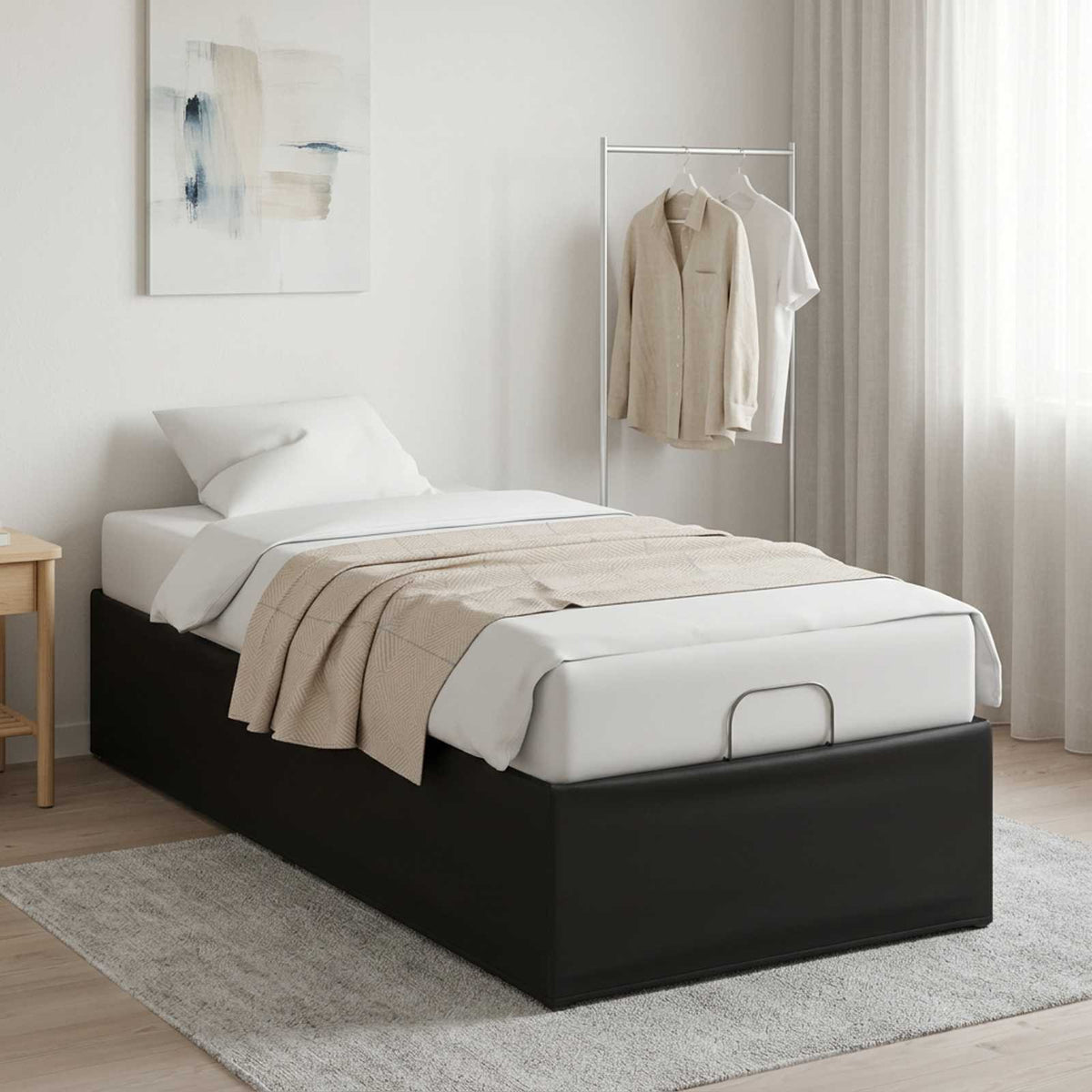 vidaXL Electric Adjustable Bed Frame Black 200 x 100 x 33.5 cm Steel