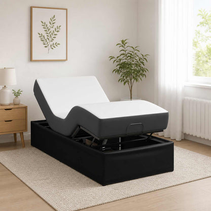 vidaXL Electric Adjustable Bed Frame Black 200 x 100 x 33.5 cm Steel