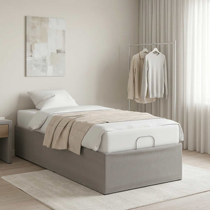 vidaXL Electric Adjustable Bed Frame Light Grey 200 x 80 x 33.5 cm
