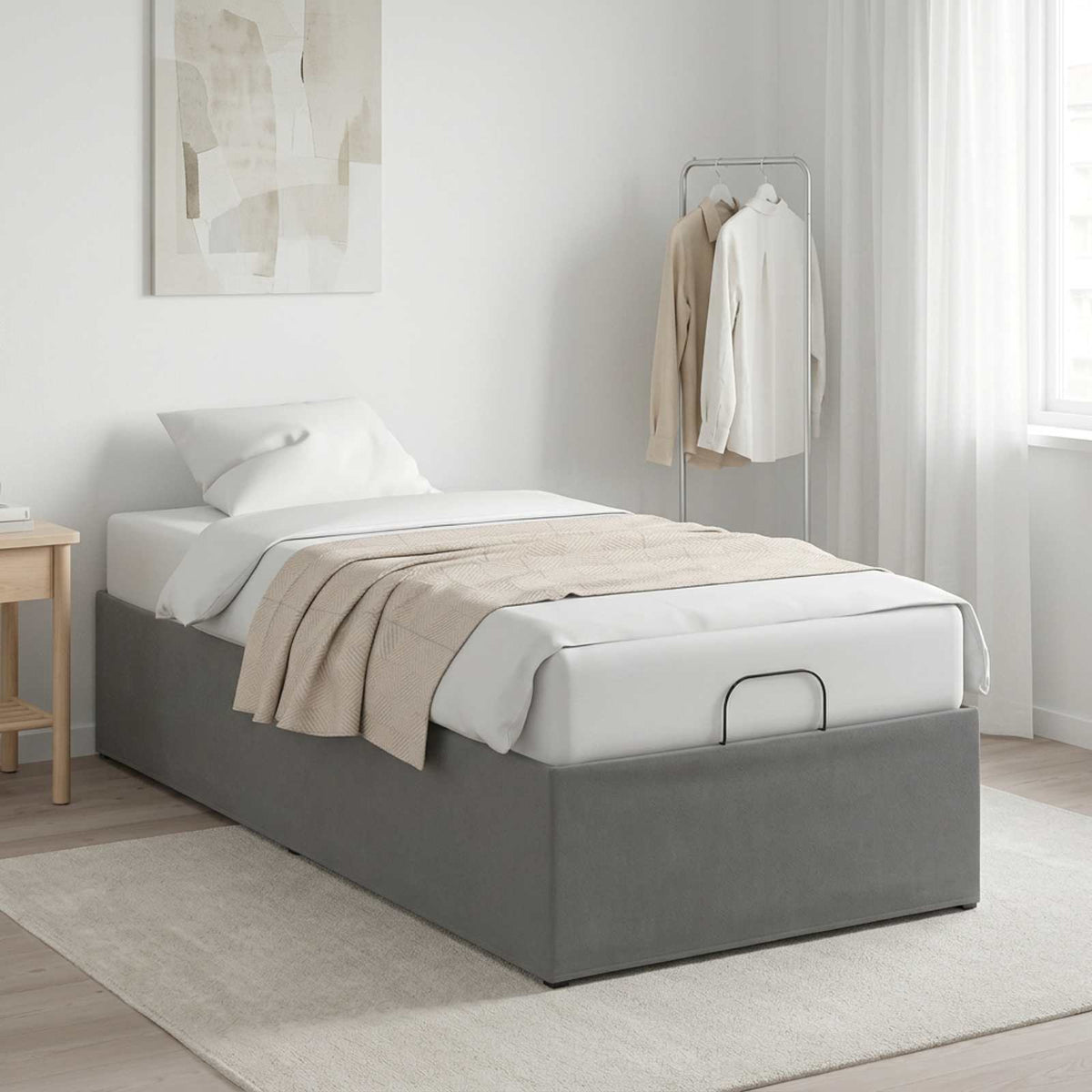 vidaXL Electric Adjustable Bed Frame Dark Grey 200 x 90 x 33.5 cm