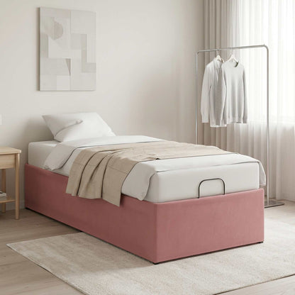 vidaXL Electric Adjustable Bed Frame Pink 200 x 90 x 33.5 cm Steel