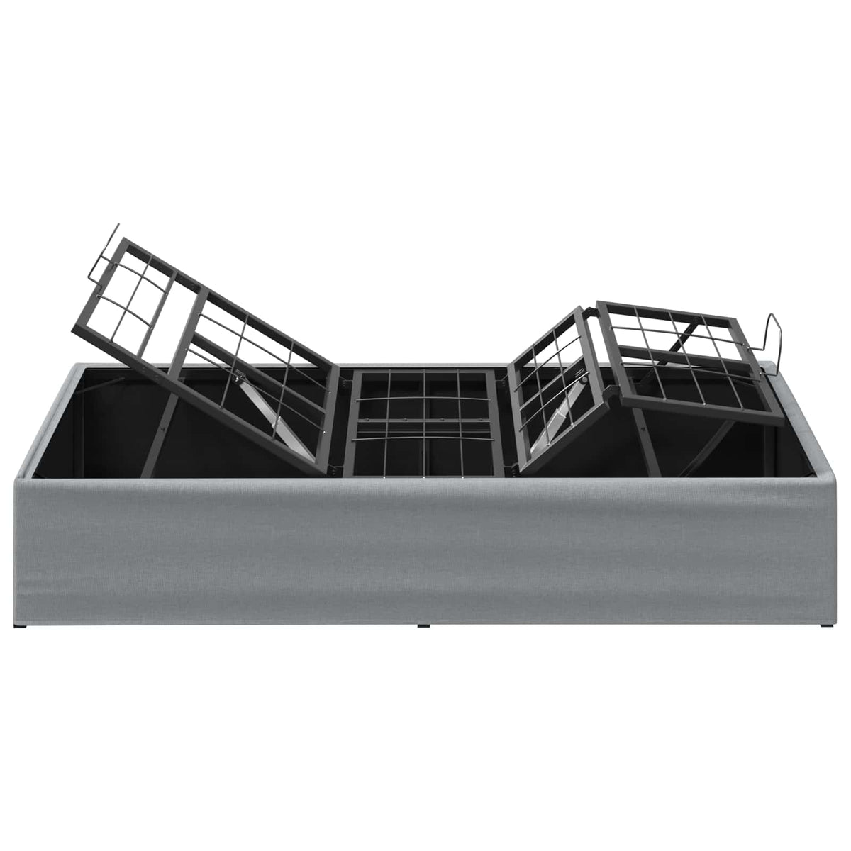 vidaXL Electric Adjustable Bed Frame Light Grey 200 x 90 x 33.5 cm