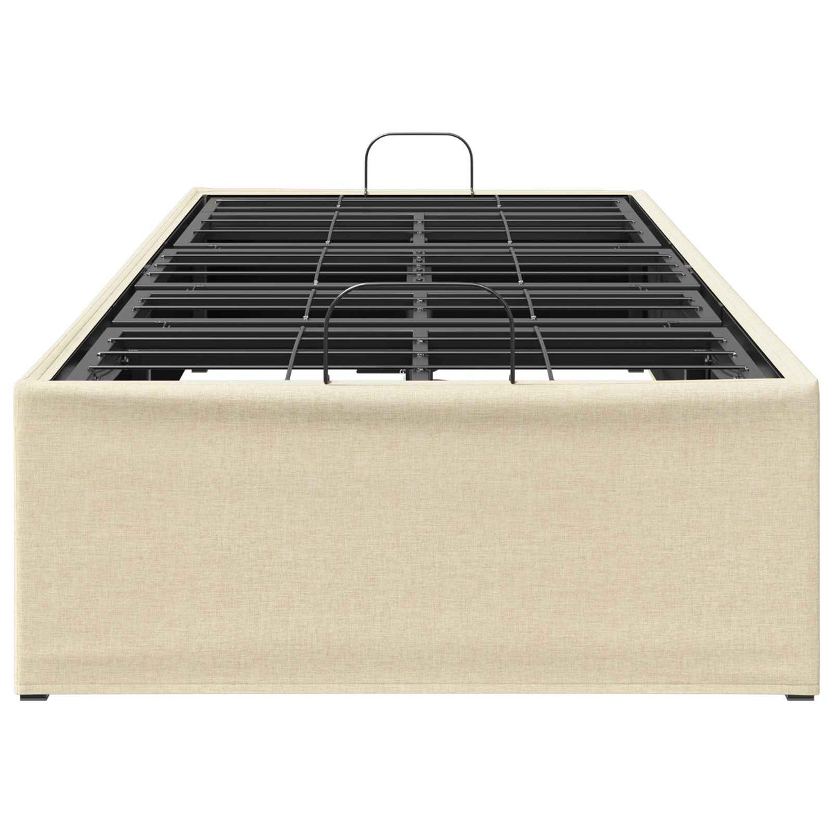 vidaXL Electric Adjustable Bed Frame Cream 200 x 90 x 33.5 cm Steel