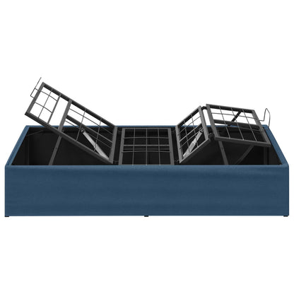 vidaXL Electric Adjustable Bed Frame Blue 200 x 90 x 33.5 cm Steel