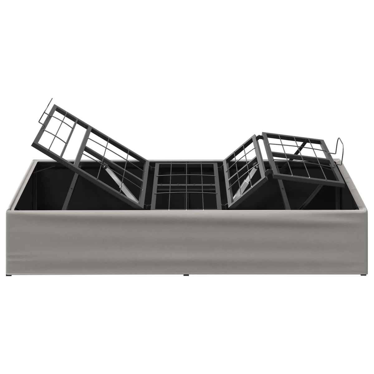 vidaXL Electric Adjustable Bed Frame Light Grey 200 x 90 x 33.5 cm