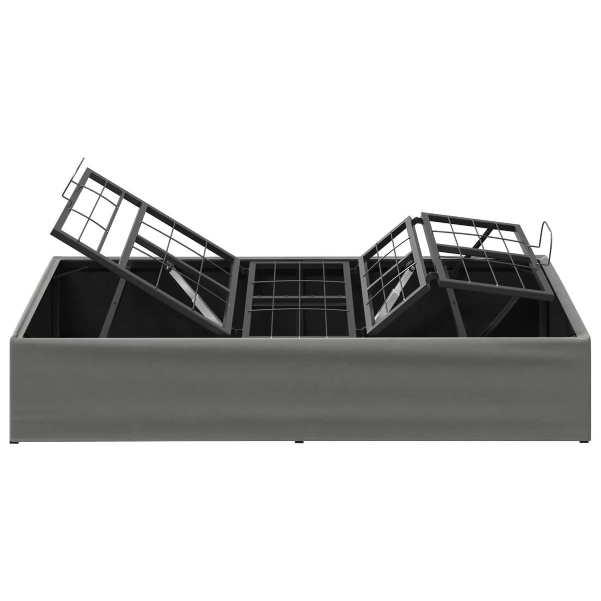 vidaXL Electric Adjustable Bed Frame Dark Grey 200 x 90 x 33.5 cm