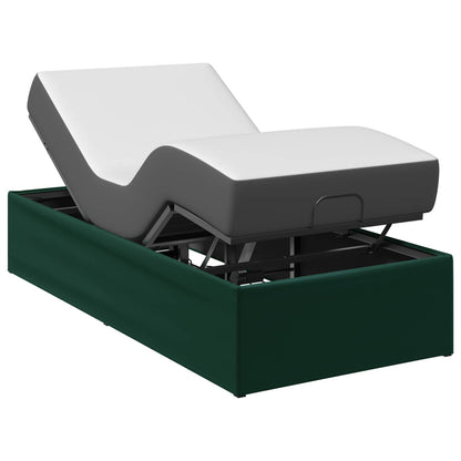 vidaXL Electric Adjustable Bed Frame Forest Green 200 x 90 x 33.5 cm