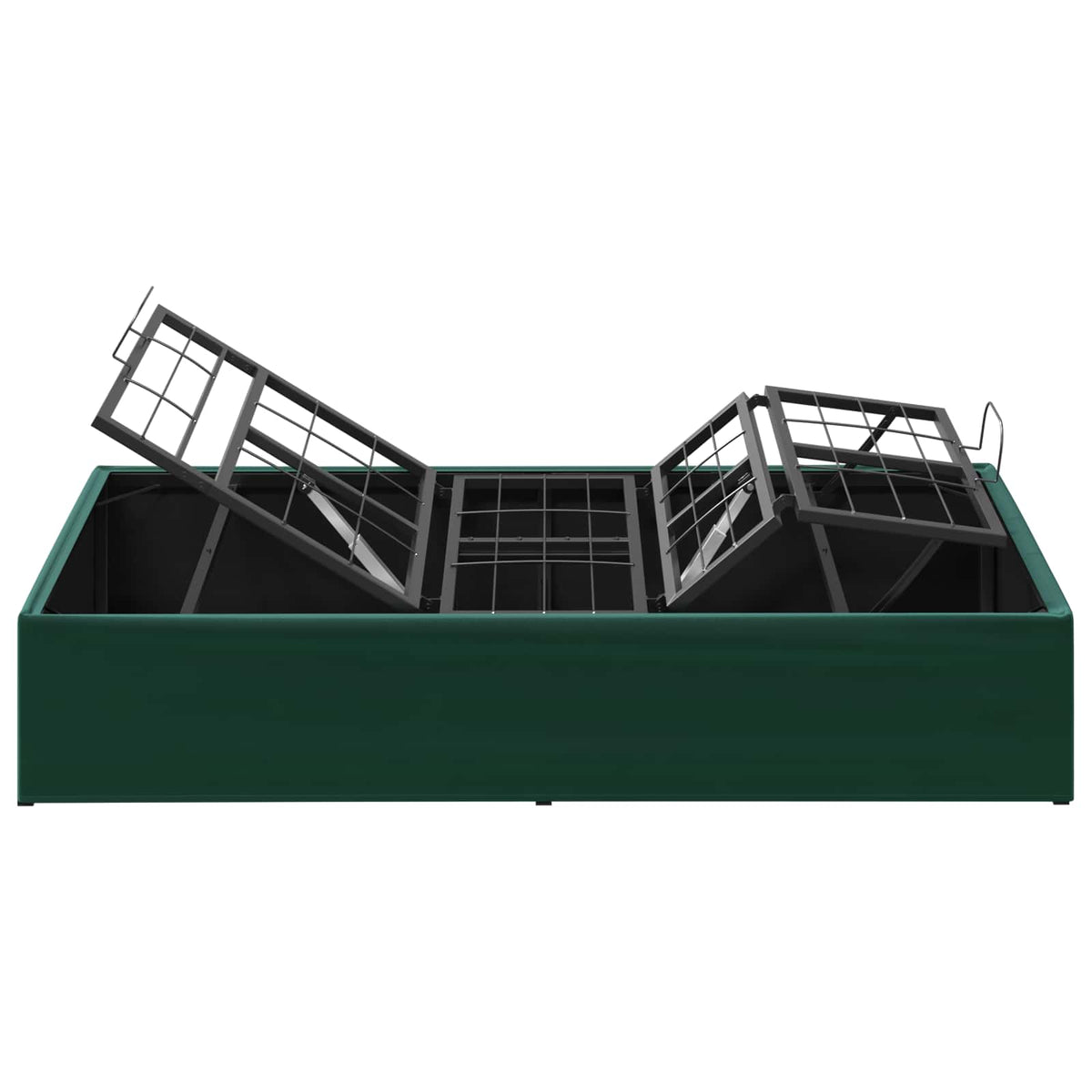 vidaXL Electric Adjustable Bed Frame Forest Green 200 x 90 x 33.5 cm