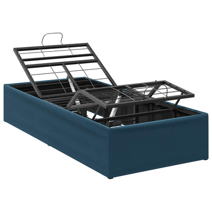 vidaXL Electric Adjustable Bed Frame Blue 200 x 90 x 33.5 cm Steel