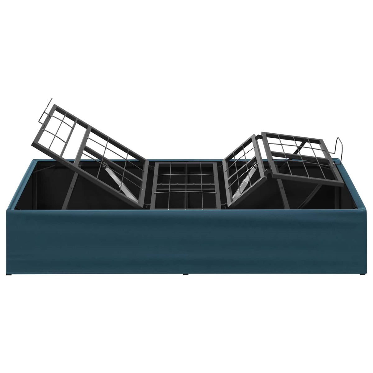 vidaXL Electric Adjustable Bed Frame Blue 200 x 90 x 33.5 cm Steel