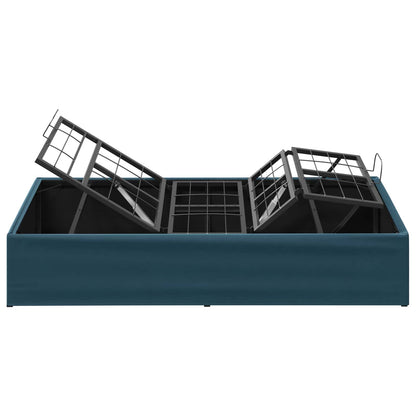 vidaXL Electric Adjustable Bed Frame Blue 200 x 90 x 33.5 cm Steel